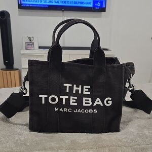 Marc Jacobs Black Messenger Tote Bag